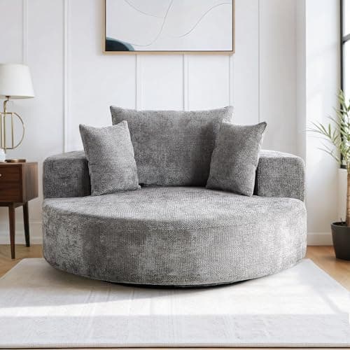 Oversized Swivel Accent Chair for Modern Living Rooms
