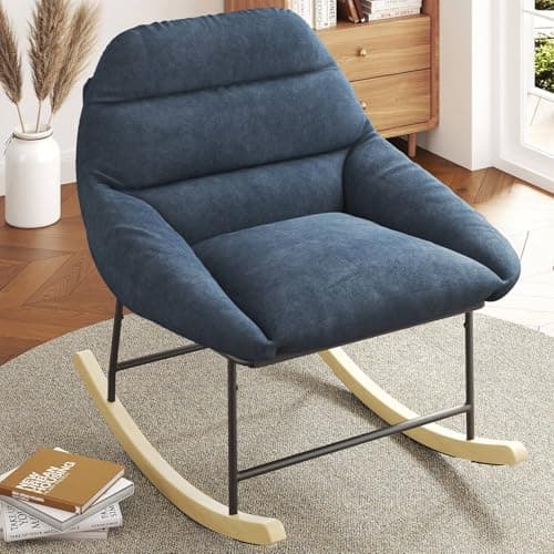 Vesgantti Green Sherpa Fleece Outdoor Rocking Chair