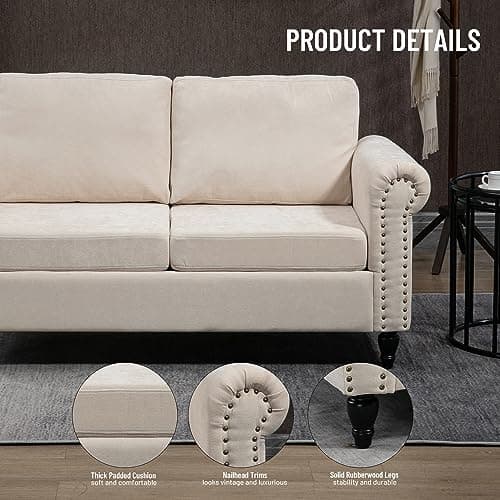 57'' Loveseat Sofa Couch for Small Spaces