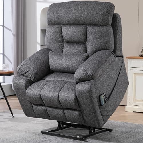 OKIN Motor Power Lift Recliner Chair with Heat Massage and Adjustable Support for Elderly Adults
