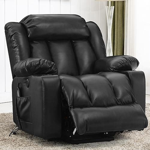PARKOL Power Lift Recliner Chair with Massage & Heat (Brown)