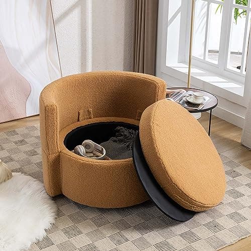 Swivel Barrel Chair Set for Nursery or Bedroom