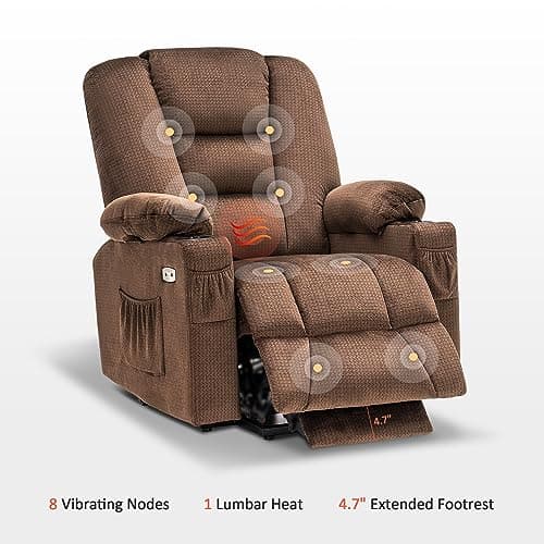 Power Lift Recliner Chair with Massage and Heat for Elderly People