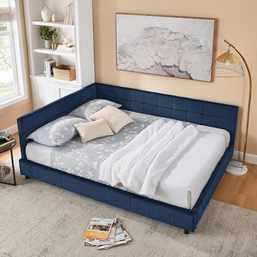 Twin Velvet Daybed with Pop-up Trundle & USB Port, Space-Saving & Easy Assembly