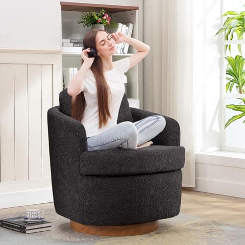 Modern Swivel Accent Chair for Nursery, Living Room, Bedroom, and Club