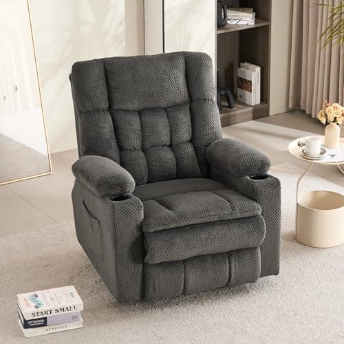 Elderly Lift Chair with Massage & Heating, Recliner with Cup Holders & USB Port