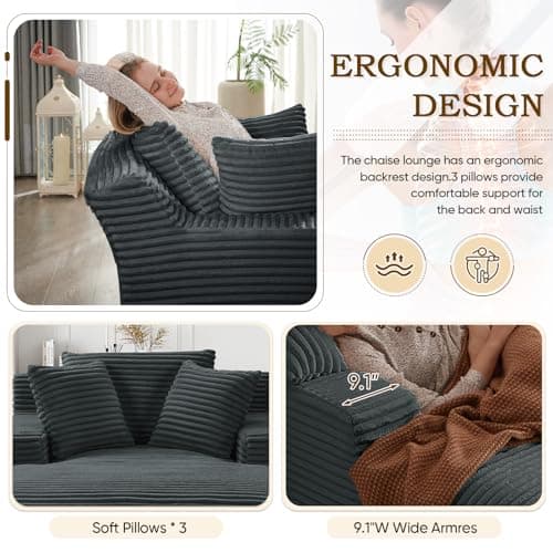 Oversized Chaise Lounge Chair for Indoor Use