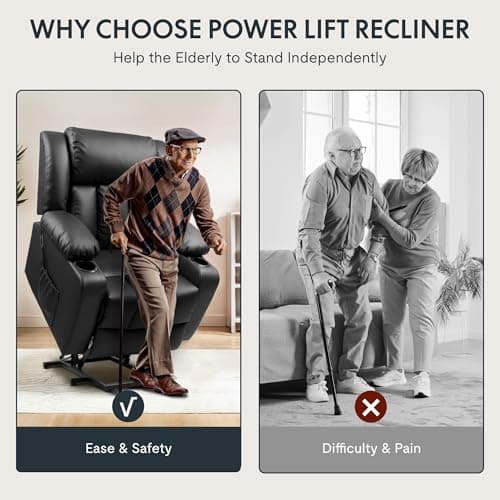 FLEXISPOT XL31 Electric Lift Chair for Elderly with Massage & Heat
FLEXISPOT XL31 Power Lift Recliner Chair with Massage & Heat for Living Room
FLEXISPOT XL31 Recliner Chair with Massage & Heat for Elderly in Black Medium Size