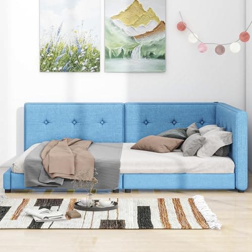 Twin Velvet Daybed with Pop-up Trundle & USB Port, Space-Saving & Easy Assembly