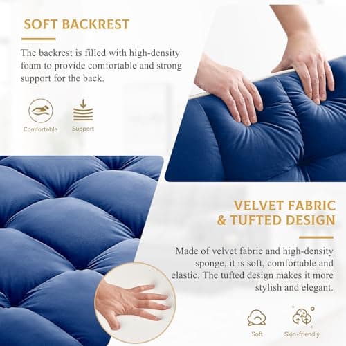Convertible Sleeper Sofa with Adjustable Backrest & Phone Holder