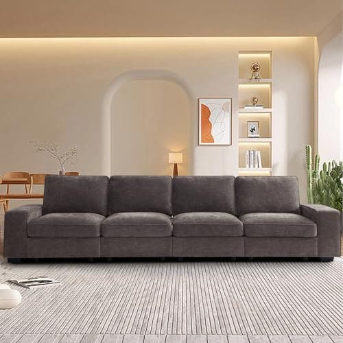 TEKAMON 45" Oversized Accent Chair with Storage & Wide Armrests