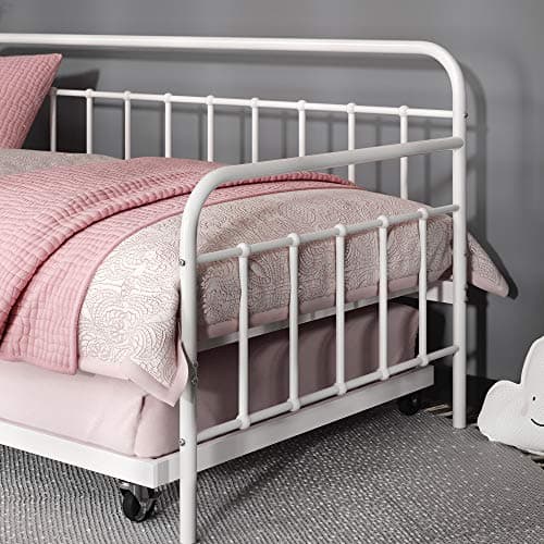 ZINUS Florence Twin Daybed with Rollout Trundle, Premium Steel Support