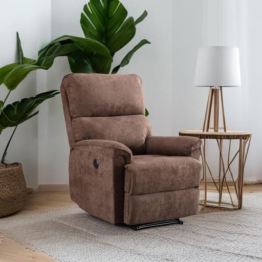 Electric Recliner Chair for Elderly Living Room with USB Port and Breathable Fabric