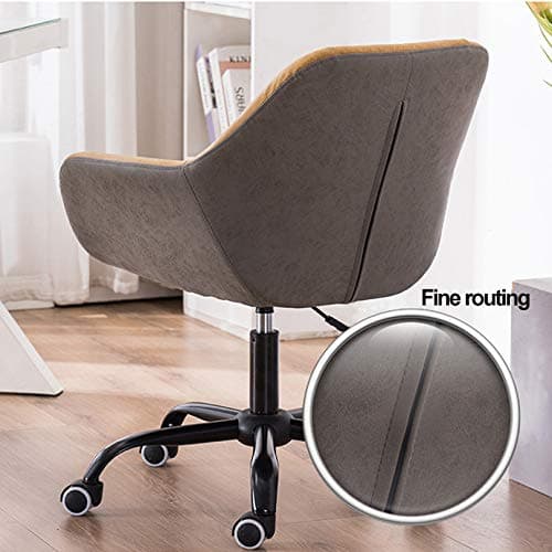 360 Degree Swivel PU Leather Desk Chair, Height Adjustable for Home Office and Living Room