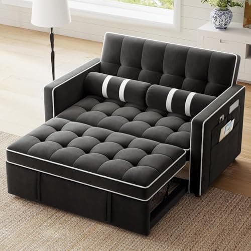 Marsail 3-in-1 Pull Out Sofa Bed with USB Charging & Storage