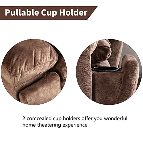 CANMOV Large Power Recliner Chairs with Massage & Heat for Elderly