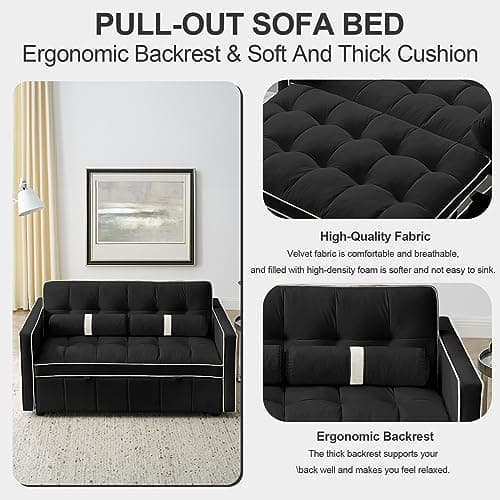 Convertible Sleeper Sofa Bed for Small Spaces