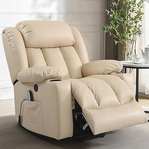 PARKOL Power Lift Recliner Chair with Massage & Heat (Brown)