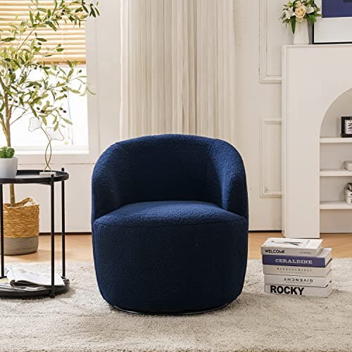 Modern Yellow Swivel Barrel Chair for Multiple Spaces