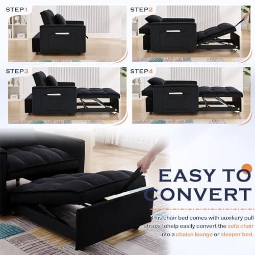 Convertible Sleeper Chair Bed