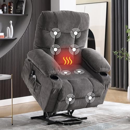 Power Lift Recliner Chair with Vibration Massage for Elderly Living Room  
Electric Lift Recliner with Lumbar Heating for Elderly Living Room  
Electric Lift Recliner Single Sofa with Side Pocket for Elderly Living Room