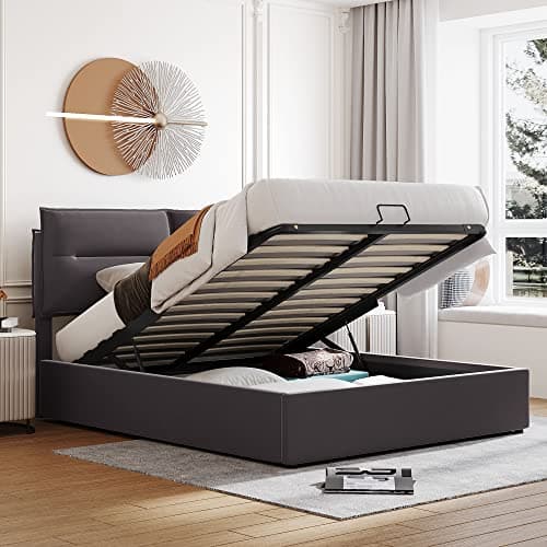 Upholstered Daybed with Trundle, Drawers, and Wood Slat Support Frame - Grey