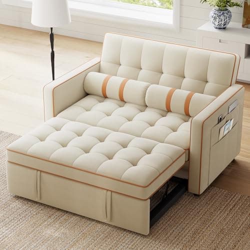 Marsail 3-in-1 Pull Out Sofa Bed with USB Charging & Storage