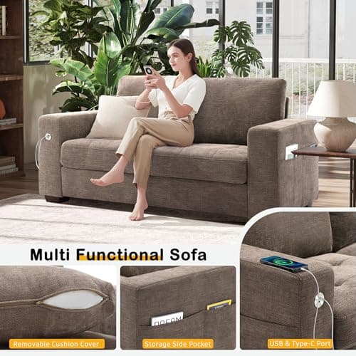 Hanherry 70" Loveseat Sofa, Modern Comfy Couch for Living Room