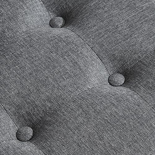 Furnimart 42.5 Inch Tufted Linen Ottoman Bench, Flip Top Storage for Bedroom