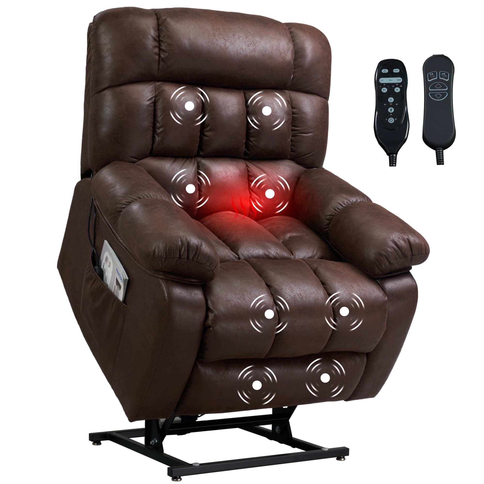 FLEXISPOT XL51 Dual Motor Lift Recliner Chair for Elderly Brown  
FLEXISPOT XL51 Lay Flat Recliner with Massage & Heat for Elderly Brown  
FLEXISPOT XL51 Electric Recliner Sofa with USB Ports for Living Room Bedroom Brown