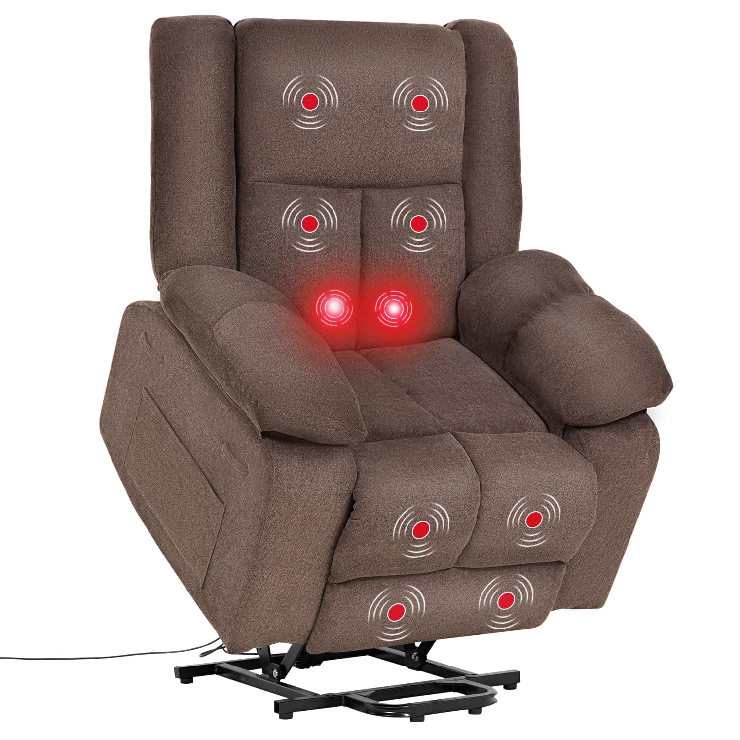 PayLessHere Electric Massage and Heat Recliner Chair with Standing Assistance for Elderly People in Living Room
| Comfy PayLessHere Electric Power Lift Recliner with Extended Footrest for Elderly Living Room Use
| PayLessHere Overstuffed Electric Re