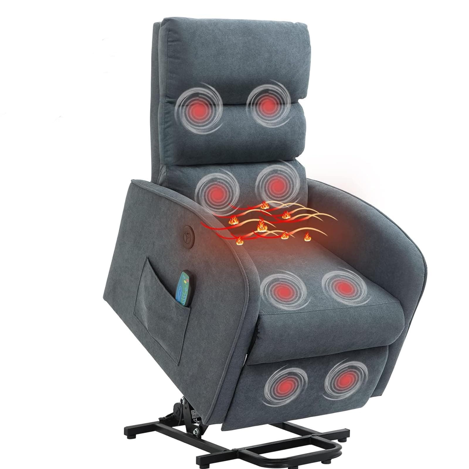 AVAWING Power Lift Chair with Heat and Massage for Elderly, Grey  
AVAWING Electric Recliner Chair with Remote Control, Side Pocket and USB Port for Living Room & Bedroom, Grey  
AVAWING Fabric Power Lift Chair with Heat and Massage for seniors, Grey