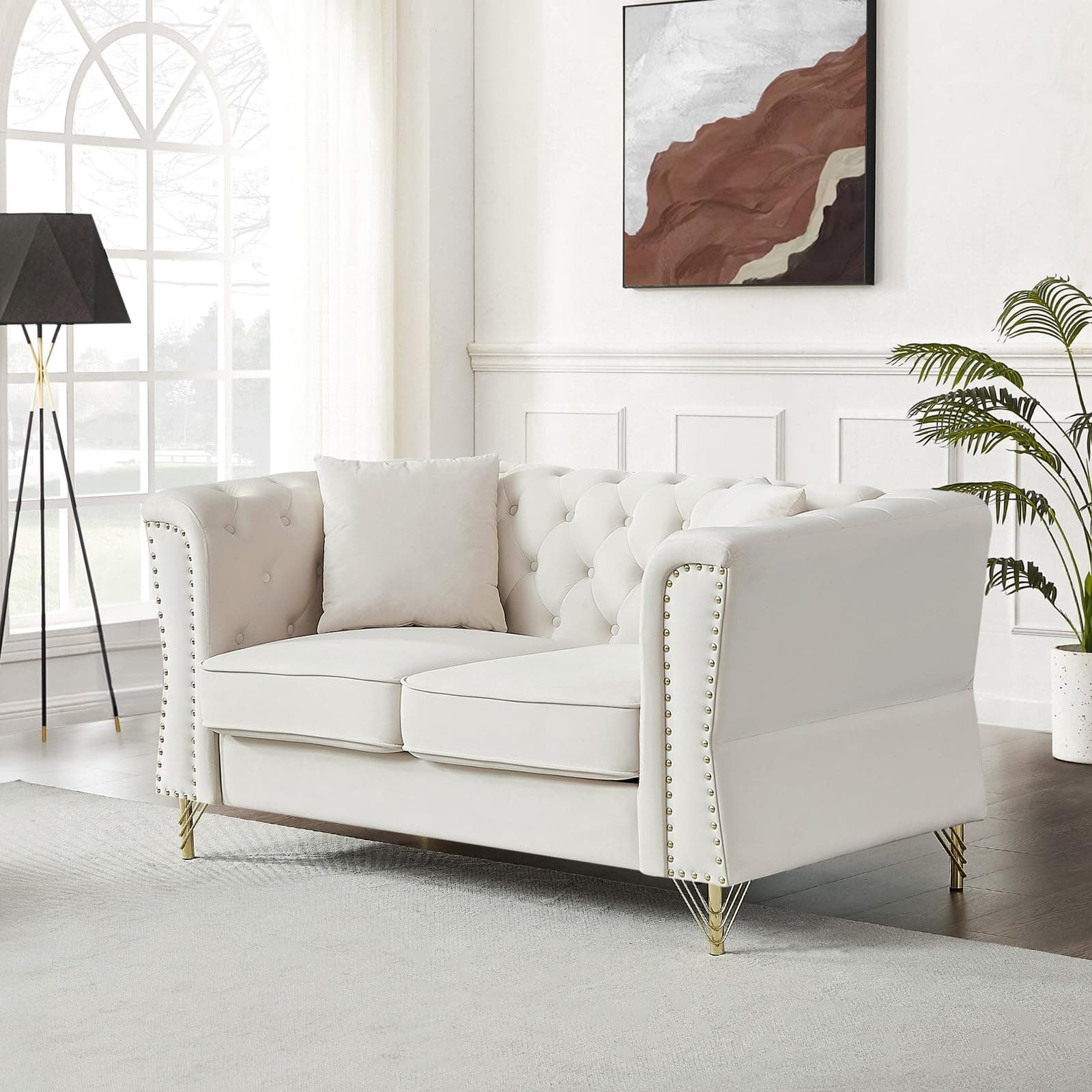 Mid Century Modern Chesterfield Sofa Couch