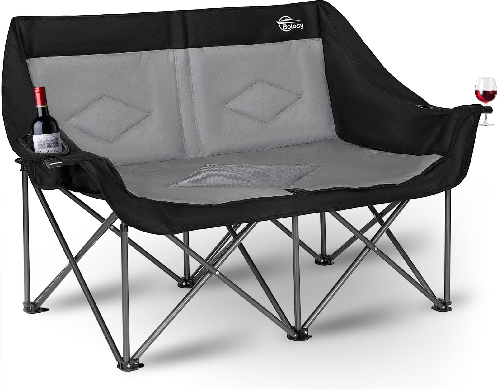 Heavy Duty 2 Person Camping Loveseat Chair for Adults