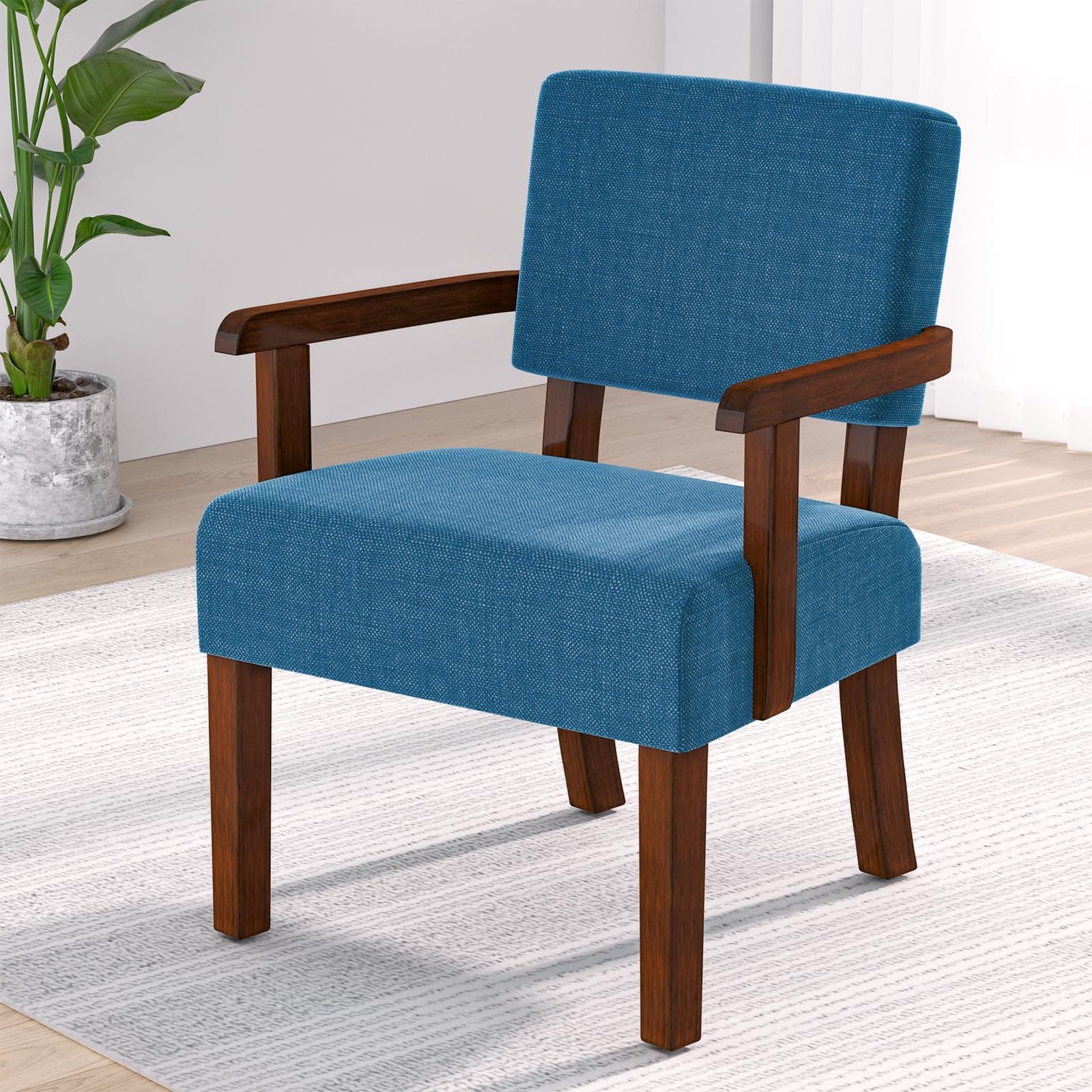 Oversized Accent Chair with Soft Seat and Armrests for Various Rooms