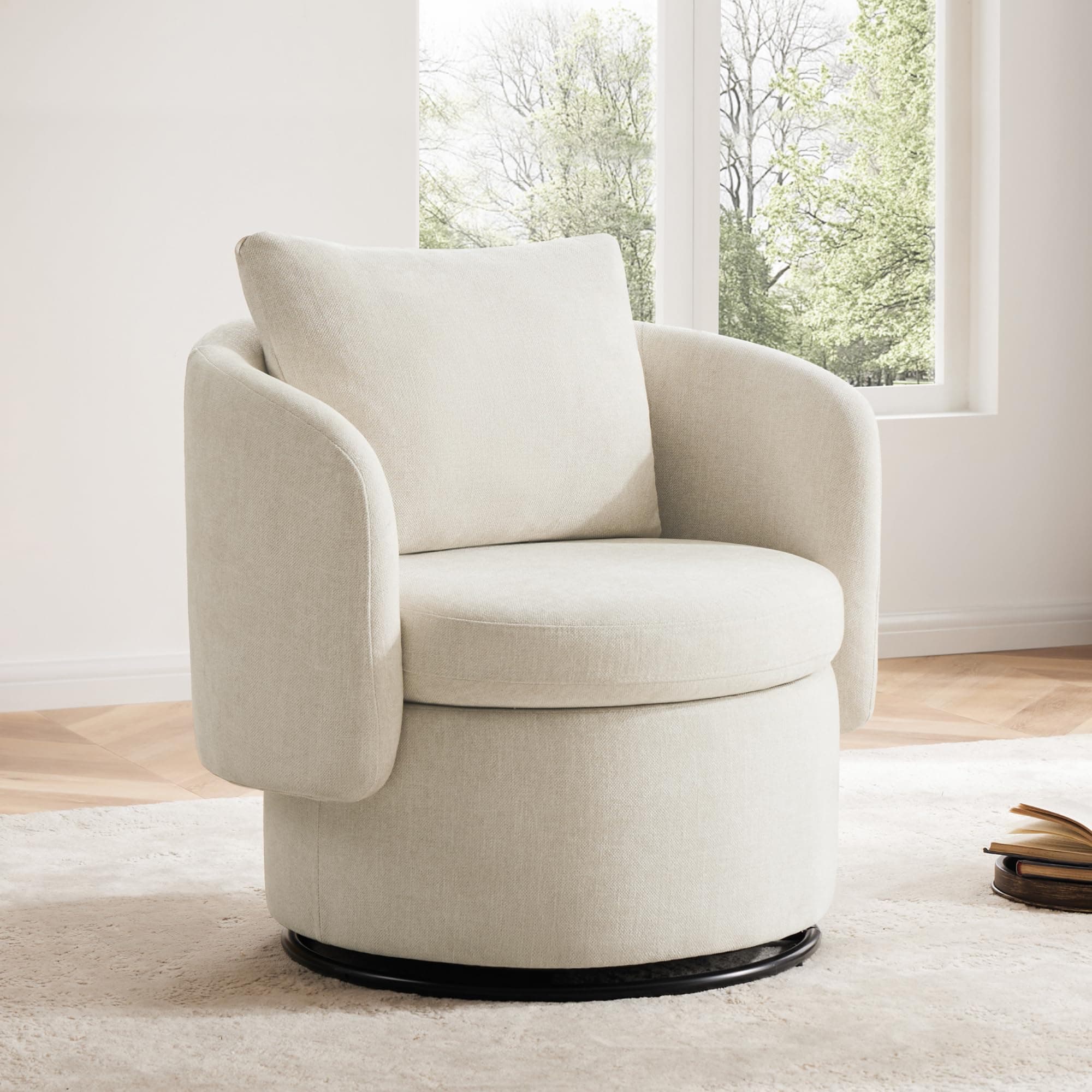 Modern Swivel Storage Chair for Living Room and Bedroom