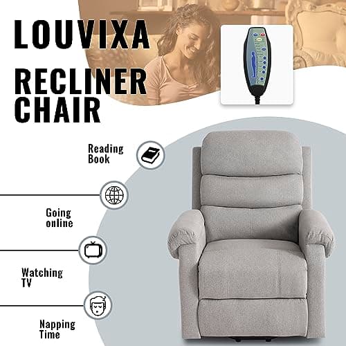 Power Lift Recliner Chair for Elderly with Heat and Massage