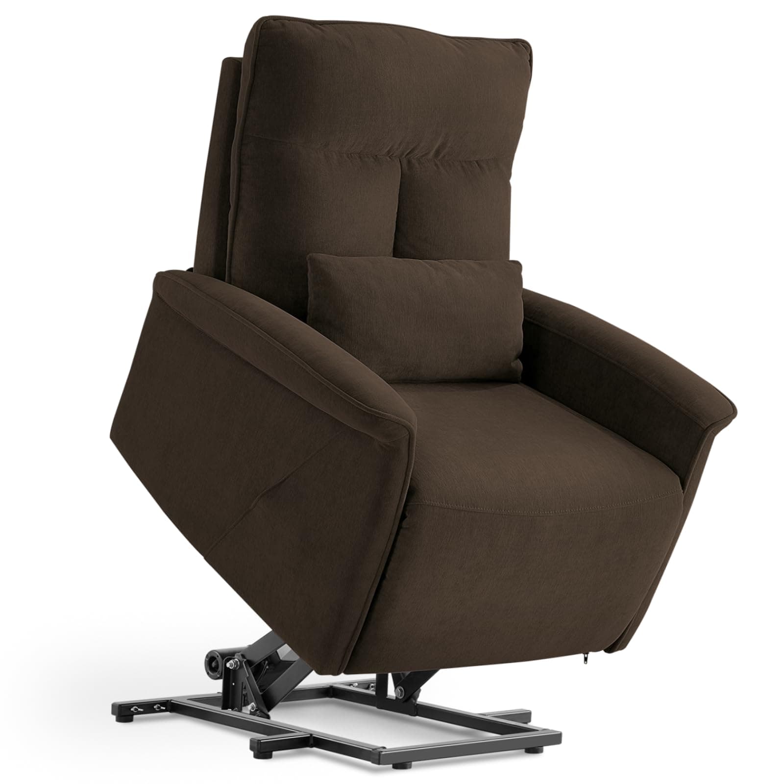 Electric Power Lift Recliner Chair for Elderly (Brown)