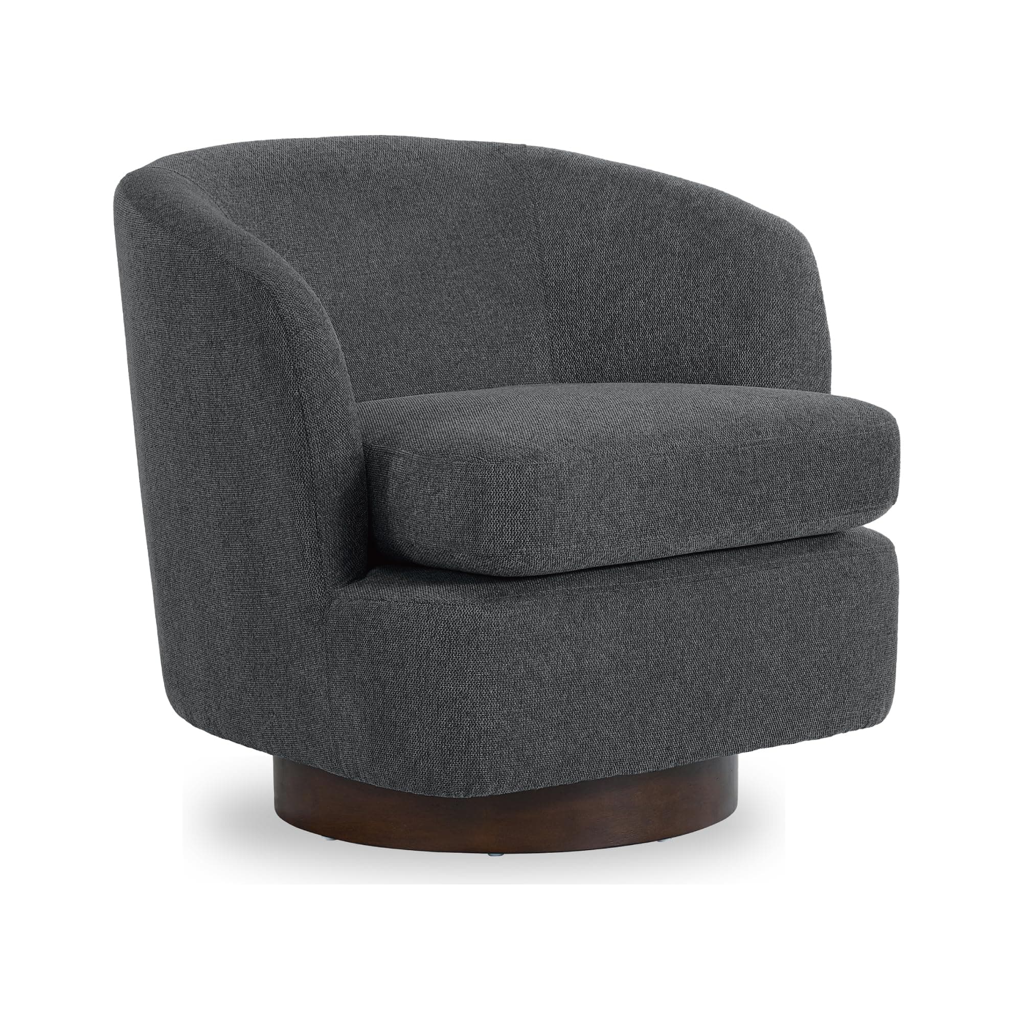 Modern Wood Base Swivel Chair for Reading and Living Room, 1 PCS